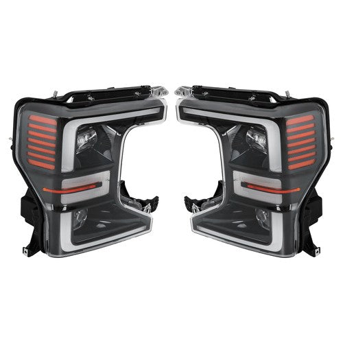 Solid Spare For Ford F250 F350 Super Duty 2020-2022 LH+RH Headlights Replacement LED Housing
