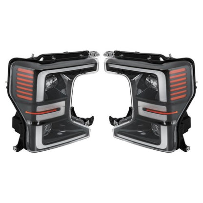 Solid Spare For Ford F250 F350 Super Duty 2020-2022 LH+RH Headlights Replacement LED Housing