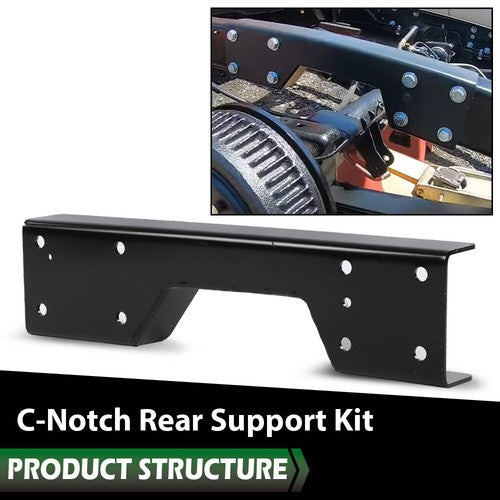Solid Spare Fit For 1988-1998 Chevy/GMC C1500 Bolt-on Rear Axle Lowering C-Notch Bracket Kit