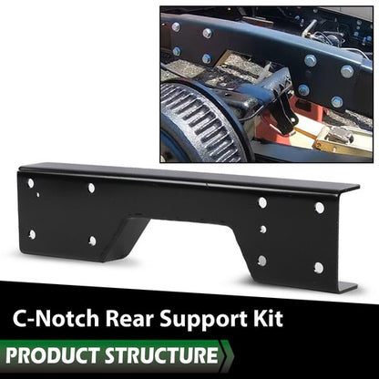 Solid Spare Fit For 1988-1998 Chevy/GMC C1500 Bolt-on Rear Axle Lowering C-Notch Bracket Kit