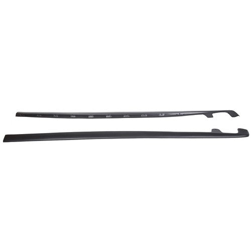 Solid Spare ZR1 Style ABS Side Skirts Rocker Panels Mud Flaps For Corvette C6 Z06 Wide 05-13