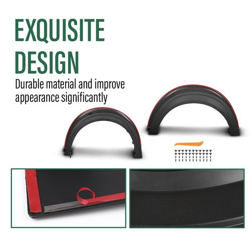Solid Spare Fit For 2022 2023 2024 2025 Ford Maverick Front & Rear Wheel Fender Flares 4pcs