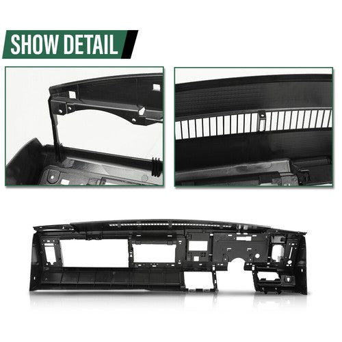 Solid Spare Fit For 1988-1994 Chevy GMC C/K Truck Suburban Blazer Dashboard Dash Core Black