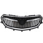 Solid Spare Front Bumper Upper Grille Grill w/ Chrome Trim Fit For 2017-2020 Buick Encore