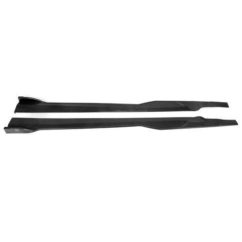 Solid Spare For Dodge Charger SRT RT 2015-2023 Carbon Fiber Look Side Skirt Rocker Panels