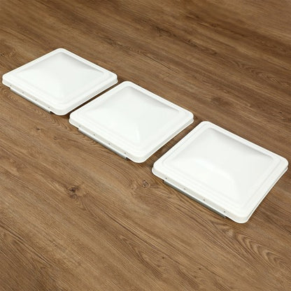 Solid Spare 3Pcs Fit For 14" x 14" Roof Vent Cover Camper RV Trailer Ventline White