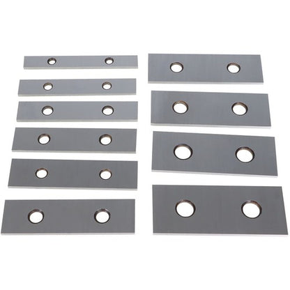 Solid Spare 0. 001" 1/8 x 4" 10 Pair Precision Parallel Set Hardened Steel In Case