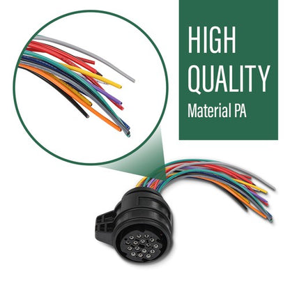 Solid Spare For 0BH AUDI A4 VW Phaeton Transmission Connector 16-Pin Plug w/Wires 3D0973993