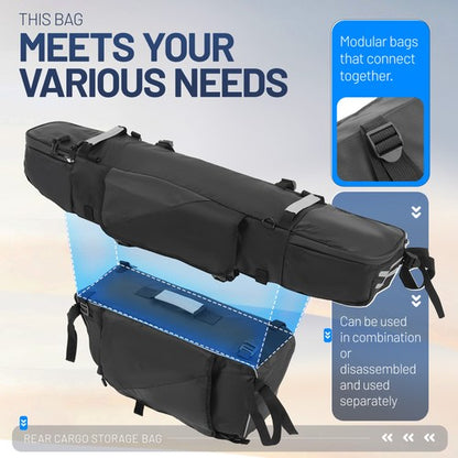 Solid Spare For Polaris RZR XP 4 1000/900 2014-23 UTV Rear Cargo Storage Bag Combination Bag