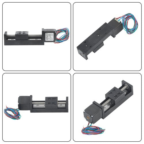 Solid Spare 50mm Mini Sliding Table Linear Actuator Motion T6×1 Lead Screw NEMA11 Step Motor