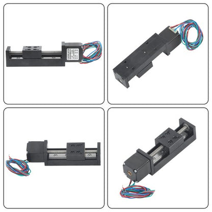 Solid Spare 50mm Mini Sliding Table Linear Actuator Motion T6×1 Lead Screw NEMA11 Step Motor