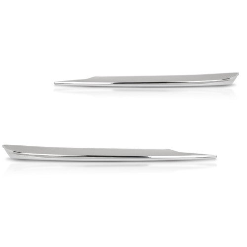 Solid Spare Front Bumper Driving Light Trim Left+Right Side Fit For 2015-2019 Lincoln MKC