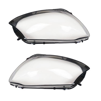 For Mercedes Benz W205 C180 C200 C260L 2014-2017 Pair Front Headlight Lens Cover
