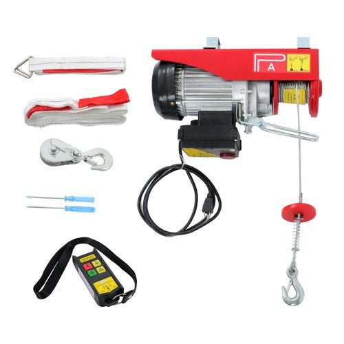 Solid Spare 110V 880lbs Automatic Lift Electric Hoist with 328ft Wireless Remote Control