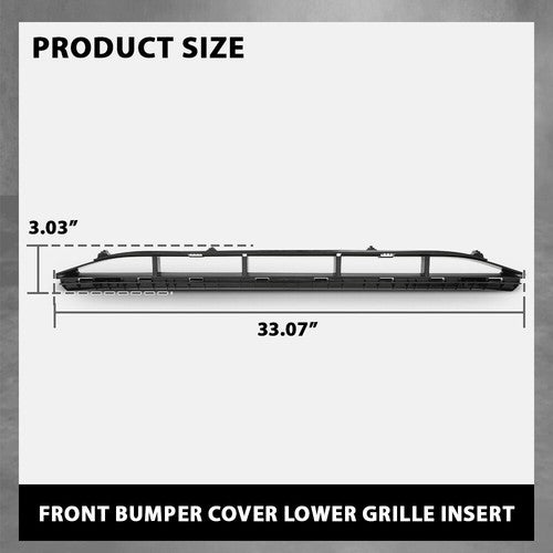Solid Spare Fit For 2013-2017 Audi SQ5 Q5 S-line Front Bumper Cover Lower Grille Insert Trim