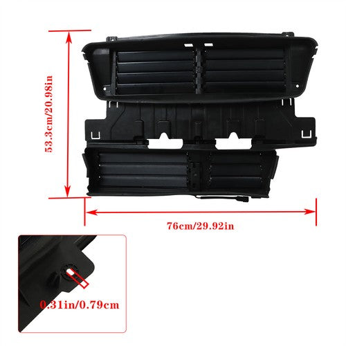 Solid Spare Active Grille Shutter W/motor For Ford Fusion 2017 18 19 20 HS7Z8475A HS7Z8475C