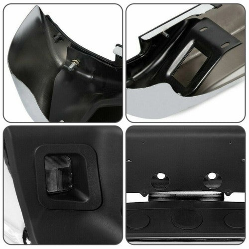 Solid Spare Rear Bumper Black Step For 2002-2008 Dodge Ram 1500 2003-2009 Ram 2500 3500