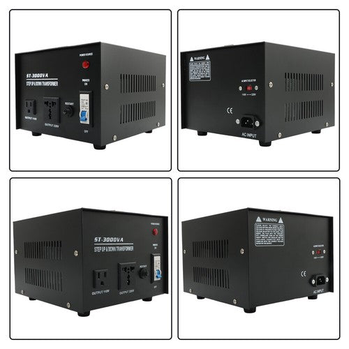 Solid Spare 3000W Step Up/Down 220V-110V /110V-220V Voltage Converter Transformer New