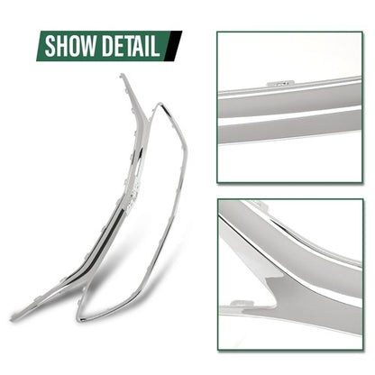 Solid Spare Fit For 19-22 Chevrolet Malibu Chrome Front Grille Trim Middle Frame 84473374