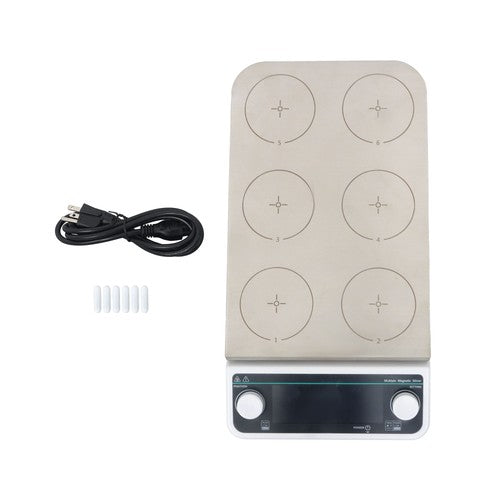 Solid Spare 6x500ml 6 Position Magnetic Stirrer Multi-Position Magnetic 120?/248? 50-1200RPM