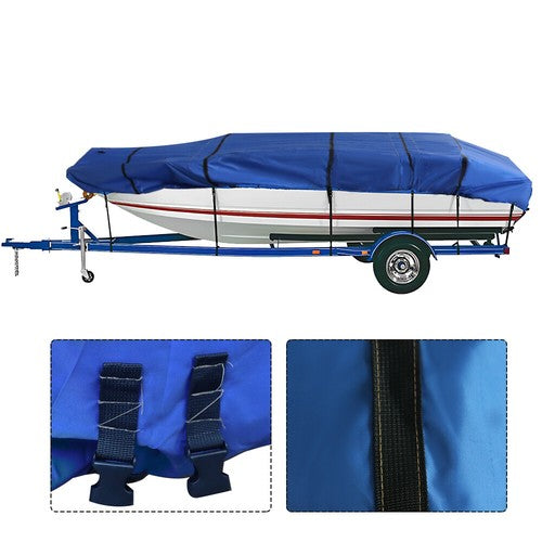 Solid Spare 12ft Boat Cover - Waterproof Heavy Duty Towing Jon Boat Cover Blue 600D New