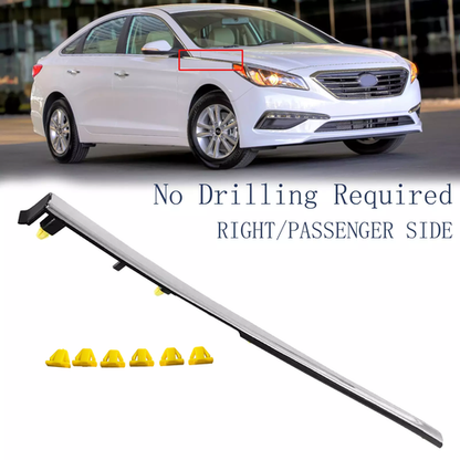 For 2015 2016 2017 Hyundai Sonata Front Fender Chrome Garnish Molding Trim Right