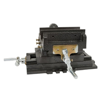 Solid Spare 6" 2 Way Clamp Machine Heavy Duty Cross Drill Press Vise Slide Metal Milling