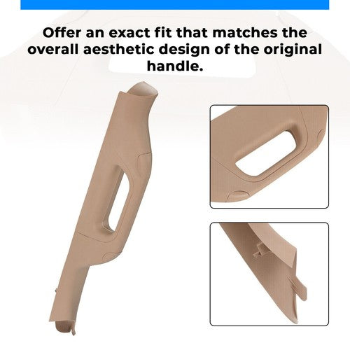 Solid Spare Driver A Pillar Handle Adobe Tan For 2011-2016 Ford F-250 F-350 F-450 Super Duty