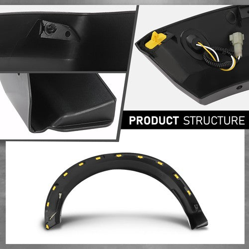 Solid Spare Front Right Fender Flare Wheel Trim Molding Fit For 2017-2020 Ford F-150 Raptor