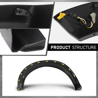 Solid Spare Front Right Fender Flare Wheel Trim Molding Fit For 2017-2020 Ford F-150 Raptor