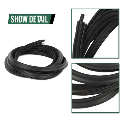 Solid Spare Fit For 07-14 Chevy Silverado GMC Sierra Front Door Weatherstrip Seal LH or RH