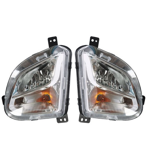 Solid Spare Pair Left and Right Front Bumper Fog Lights w/Signal For Chevrolet Equinox 2018