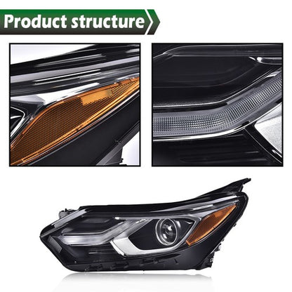 Solid Spare Fit For 2018-2021 Chevy Equinox Factory Halogen LED DRL Headlights Headlamps