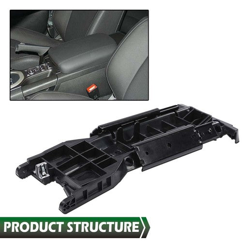 Solid Spare Center Console Lid Armrest Sliding Mechanism Fit For 2006-2011 Honda Civic Black