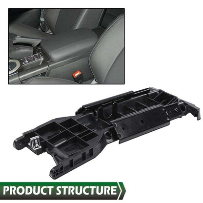 Solid Spare Center Console Lid Armrest Sliding Mechanism Fit For 2006-2011 Honda Civic Black