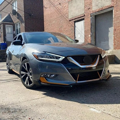 Solid Spare Front Bumper Lip Spoiler Splitter For Nissan Maxima Sedan 4-Door 2016 2017 2018