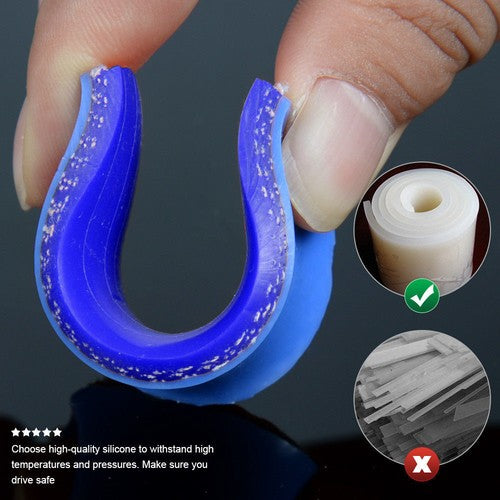 Solid Spare 60mm - 80mm Silicone 45 Degree Elbow Reducer Pipe Hose Blue