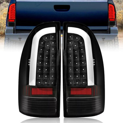 Solid Spare [LED TUBE BAR]FOR 05-15 TOYOTA TACOMA TAIL LIGHT BRAKE PARKING LAMPS BLACK