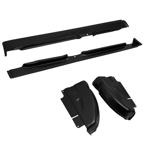 Solid Spare 4Pcs Rocker Panels & Cab Corners For Dodge Ram 1500 2500 3500 Quad Cab 2002-2008