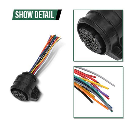 Solid Spare For 0BH AUDI A4 VW Phaeton Transmission Connector 16-Pin Plug w/Wires 3D0973993