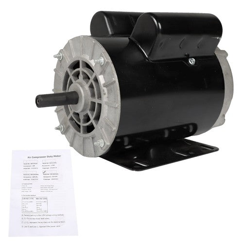 Solid Spare 3 HP SPL 3450RPM Electric Motor Compressor Duty 56 Frame 1Phase 115/230V NEW