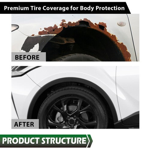 Solid Spare Fit For Toyota C-HR 2018-2022 Driver Side Front Wheel Opening Molding