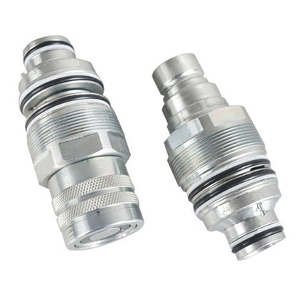 Solid Spare For Bobcat T140-T595 Male & Female Flat Face Coupler Kit 6679837 6680018
