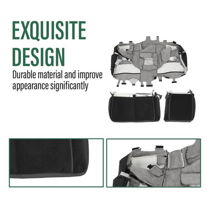 Solid Spare Fit For 2019 2020 2021 Chevy Silverado LT/WT Full Set Seat Covers Replace