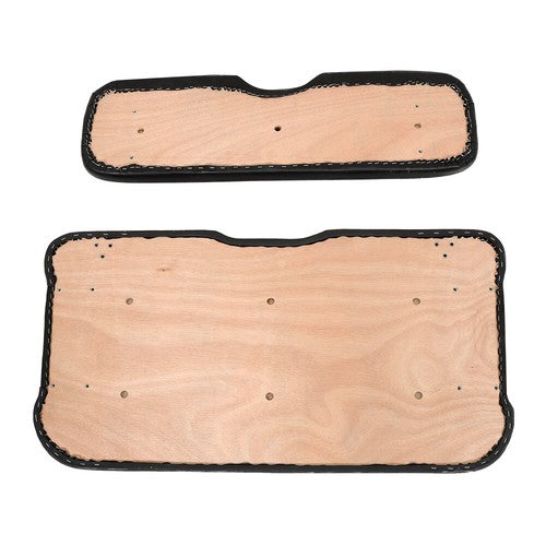 Solid Spare Black Front Seat Bottom and Back Cushion Set For EZGO RXV 2008-Up Golf Cart