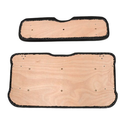 Solid Spare Black Front Seat Bottom and Back Cushion Set For EZGO RXV 2008-Up Golf Cart