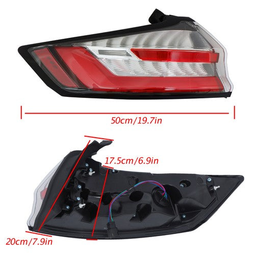 Solid Spare LH/Driver Side Rear LED Outer Lamp Tail Light For Ford Edge 2019-2023 Red Lens