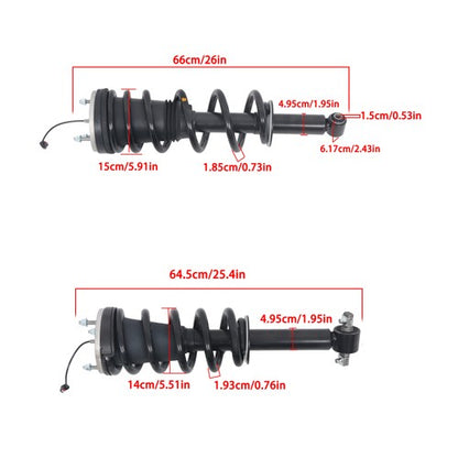 Solid Spare 4PCS Front Shock Strut Assy W/Electric 85640957 For Escalade GMC Yukon 2021-2025
