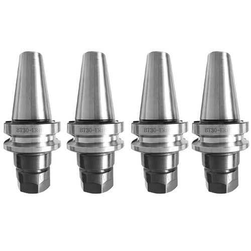 Solid Spare 4 Pcs New BT30-ER16 Collet Chuck W. 70mm Gage Length M12 Threads
