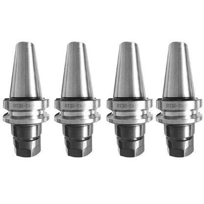 Solid Spare 4 Pcs New BT30-ER16 Collet Chuck W. 70mm Gage Length M12 Threads